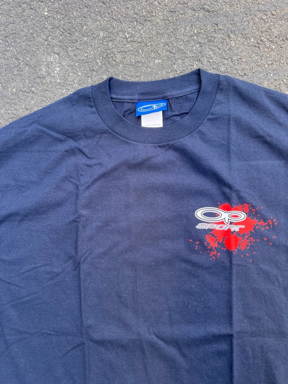 Vintage 90s OP ocean pacific bloody surf tee blood stain